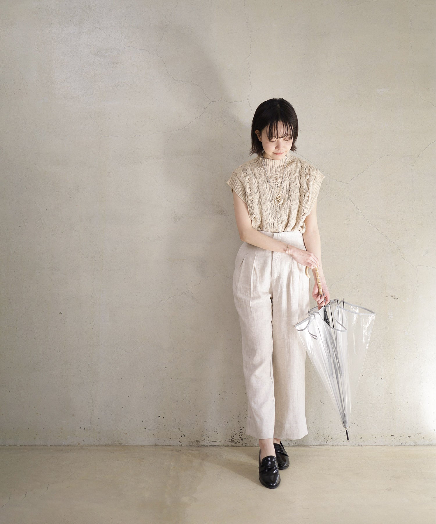 セスト SESTO 生活防水!晴雨兼用コインローファーパンプス