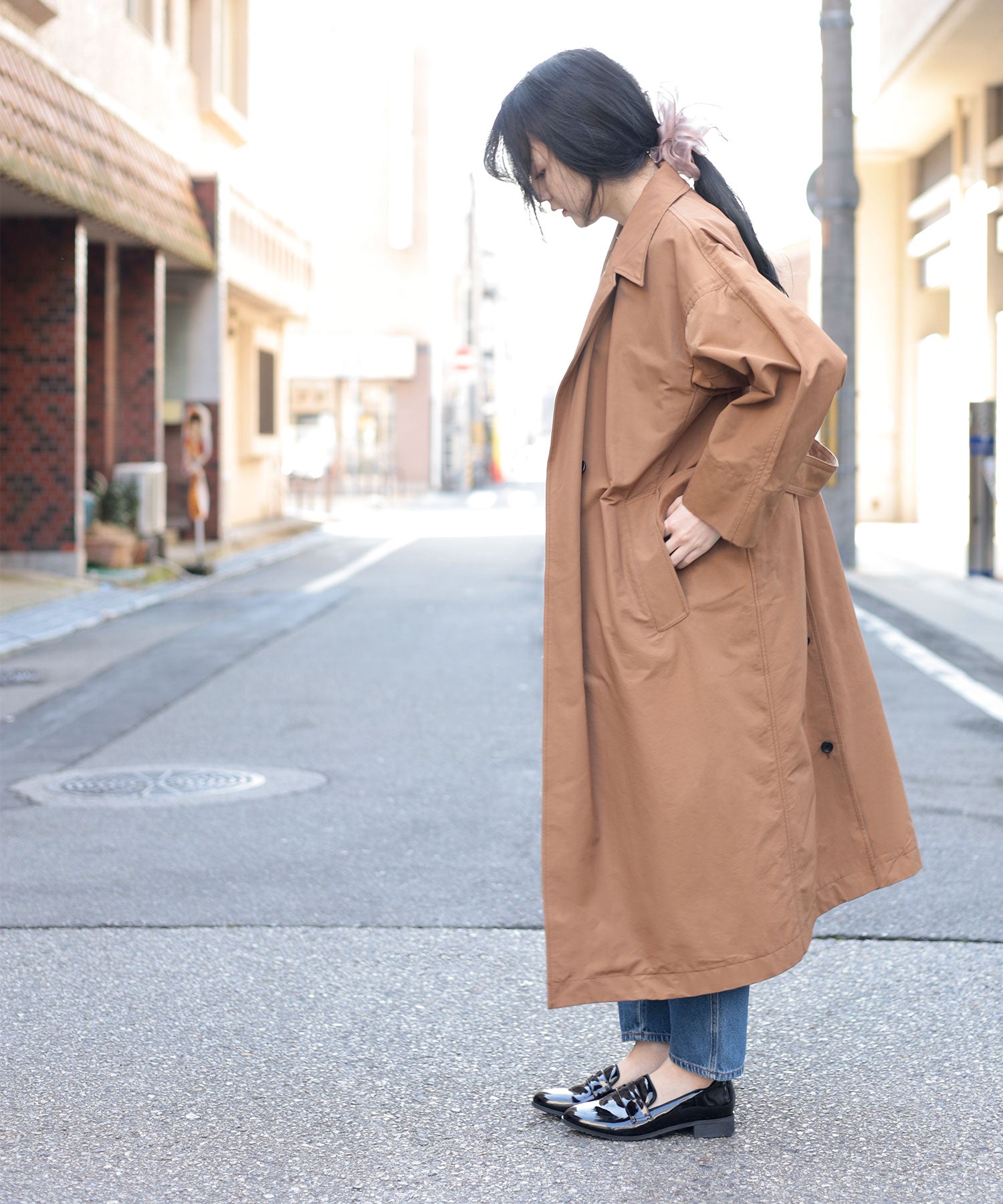 セスト SESTO 生活防水!晴雨兼用コインローファーパンプス