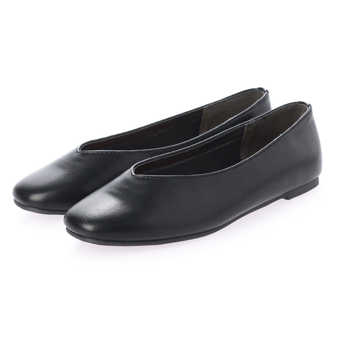 セスト SESTO スクエアトゥフラットシューズVカットバブーシュパンプス