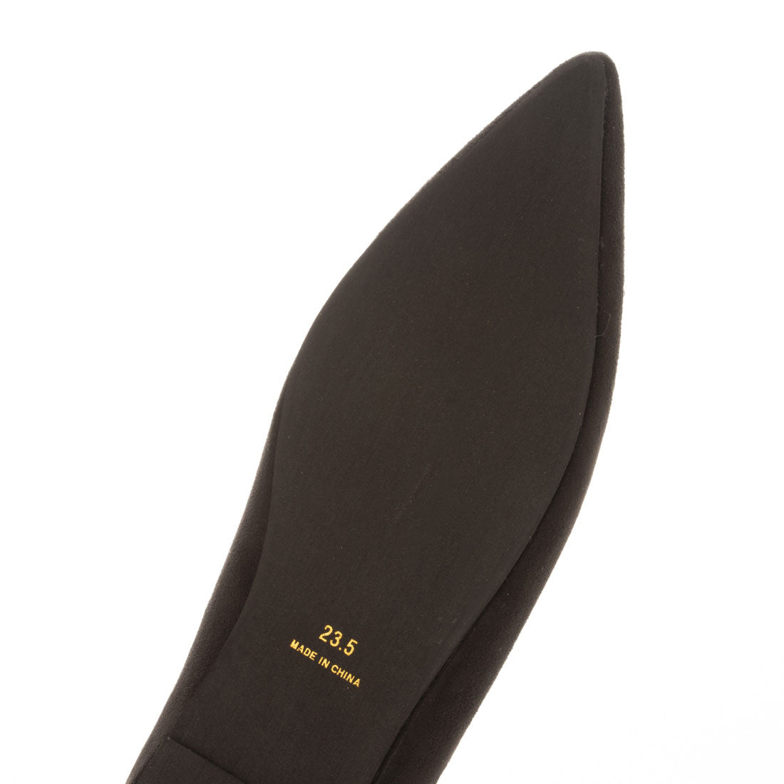 セスト SESTO ビジューモチーフVカットポインテッドトゥフラットパンプス