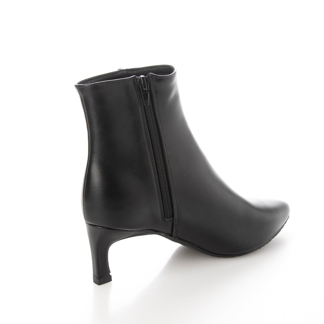 セスト SESTO 削れにくいかかとゴム使用!ポインテッドトゥストレートヒールショートブーツ