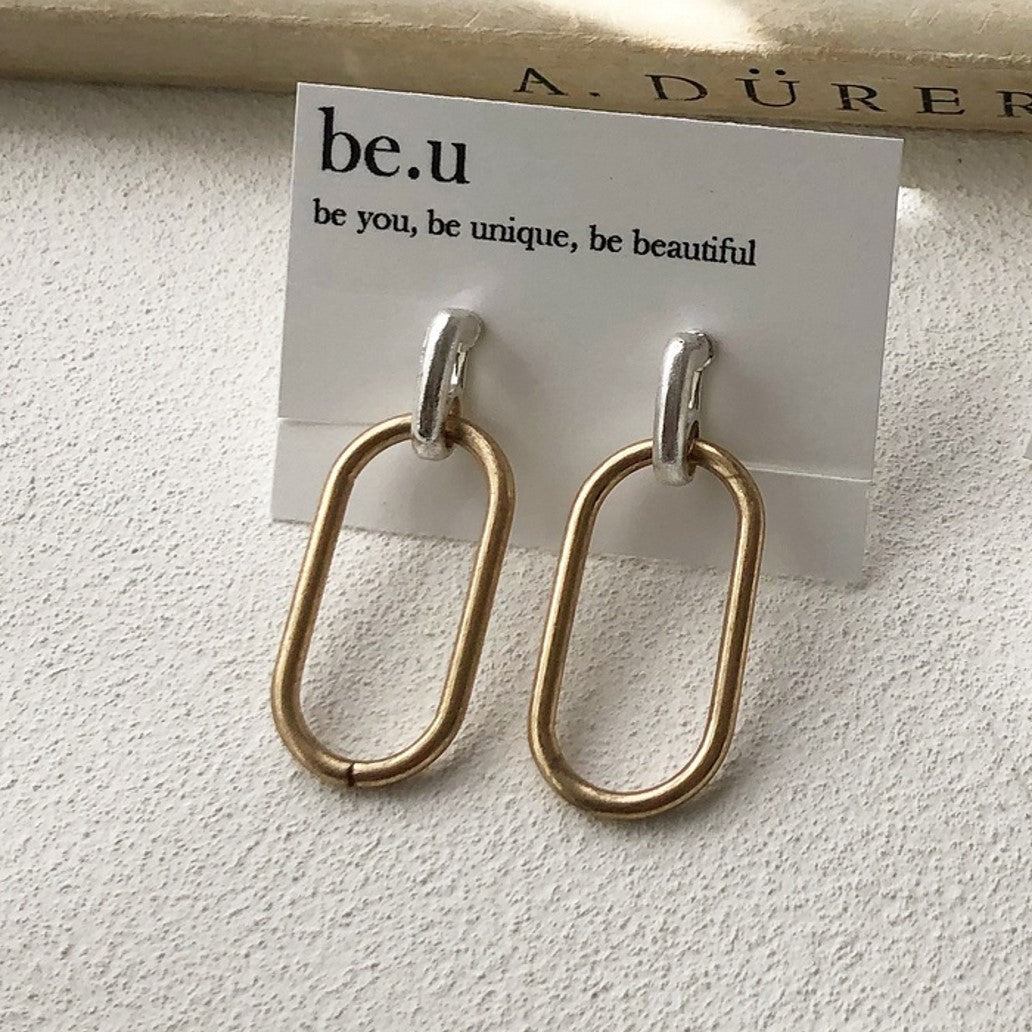 シースキー seasukii マットバイカラーイヤリング