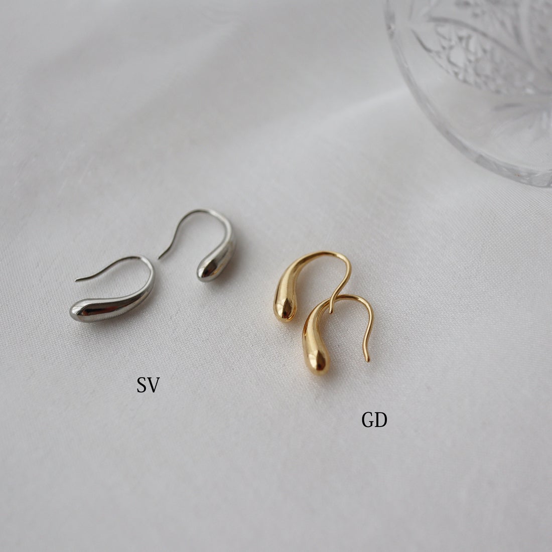 シースキー seasukii 不銹鋼水滴耳環