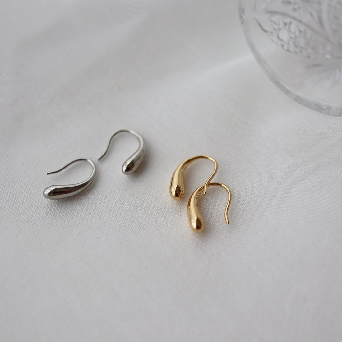 シースキー seasukii 不銹鋼水滴耳環