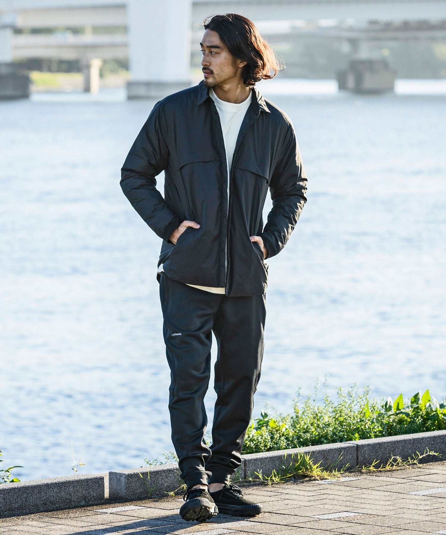 プラスフェニックス +phenix INNER DOWN SHIRTS 內襯羽絨衫 碳素材料石墨烯