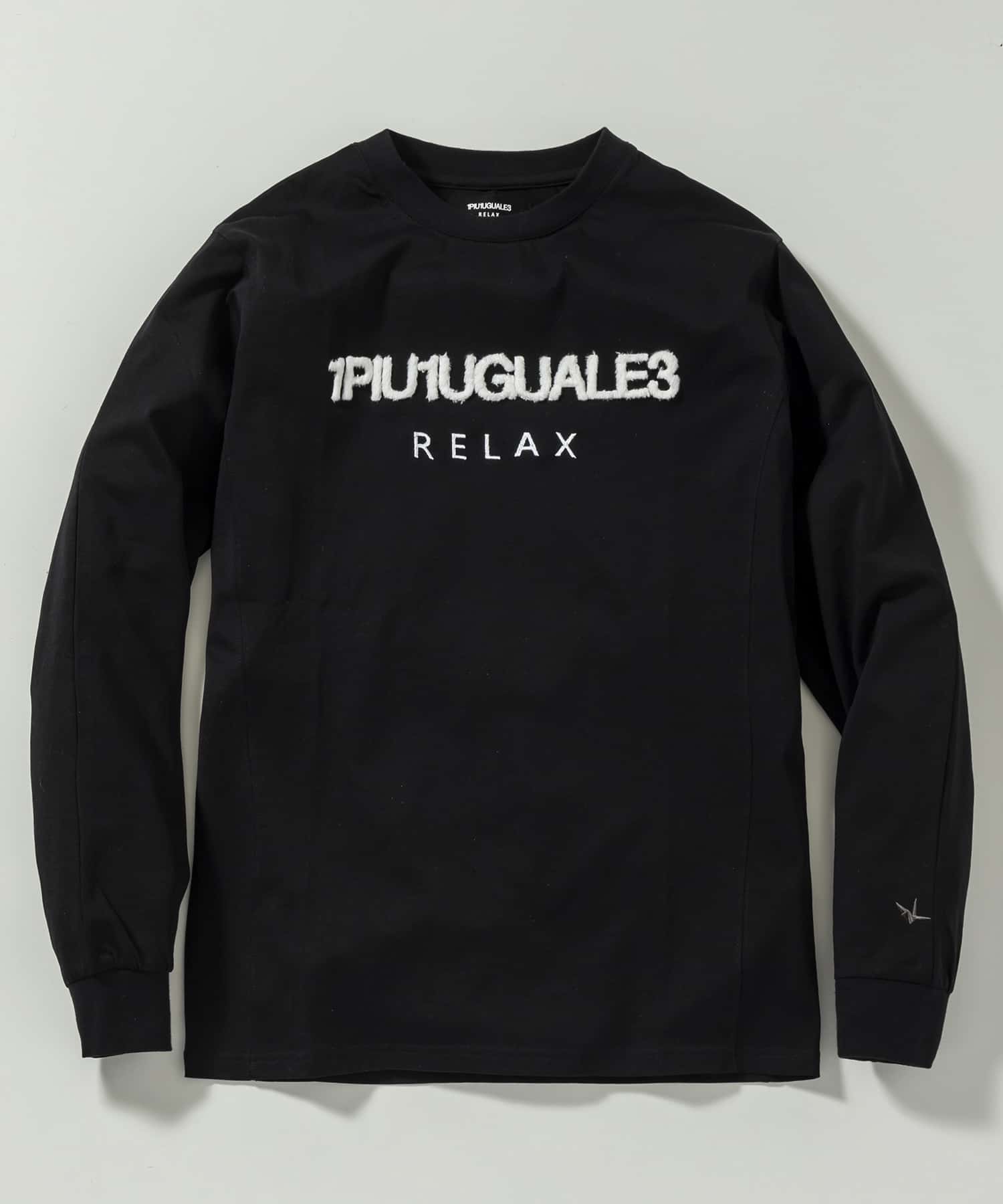 ウノ ピゥ ウノ ウグァーレ トレ リラックス 1PIU1UGUALE3 RELAX 1PIU1UGUALE3 RELAXボアロゴ刺繍ロングTシャツ
