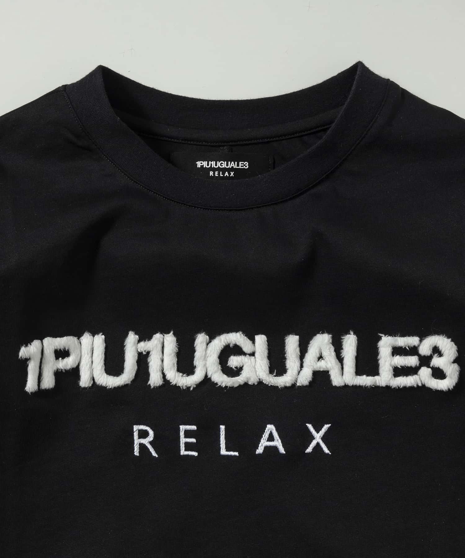 ウノ ピゥ ウノ ウグァーレ トレ リラックス 1PIU1UGUALE3 RELAX 1PIU1UGUALE3 RELAXボアロゴ刺繍ロングTシャツ