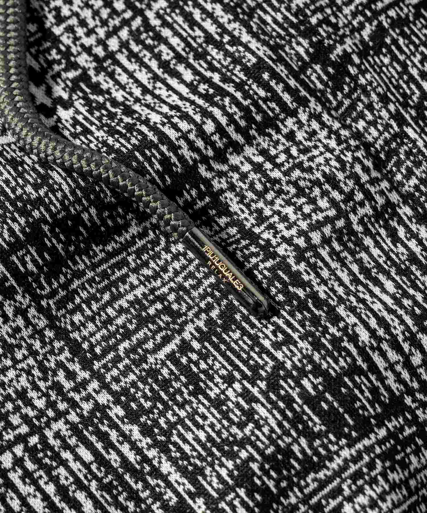 ウノ ピゥ ウノ ウグァーレ トレ リラックス 1PIU1UGUALE3 RELAX 1PIU1UGUALE3 RELAXハウンドトゥースジャガードパーカー