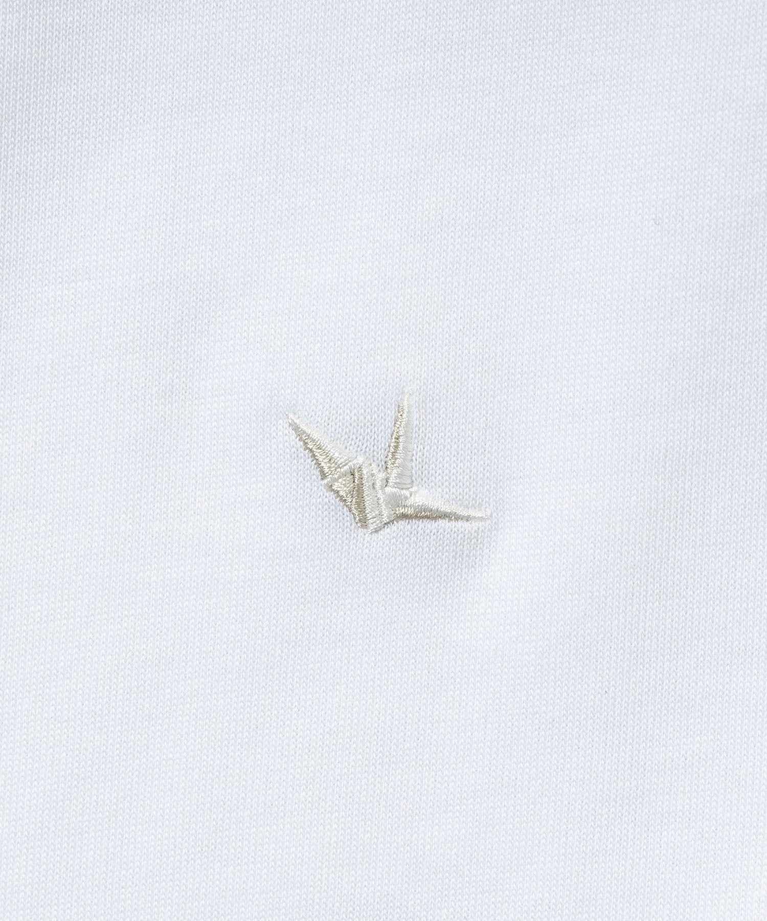 Uno Piu Uno Uguale Tre Relax Hem Embroidery One Point Logo Short Sleeve T-Shirt