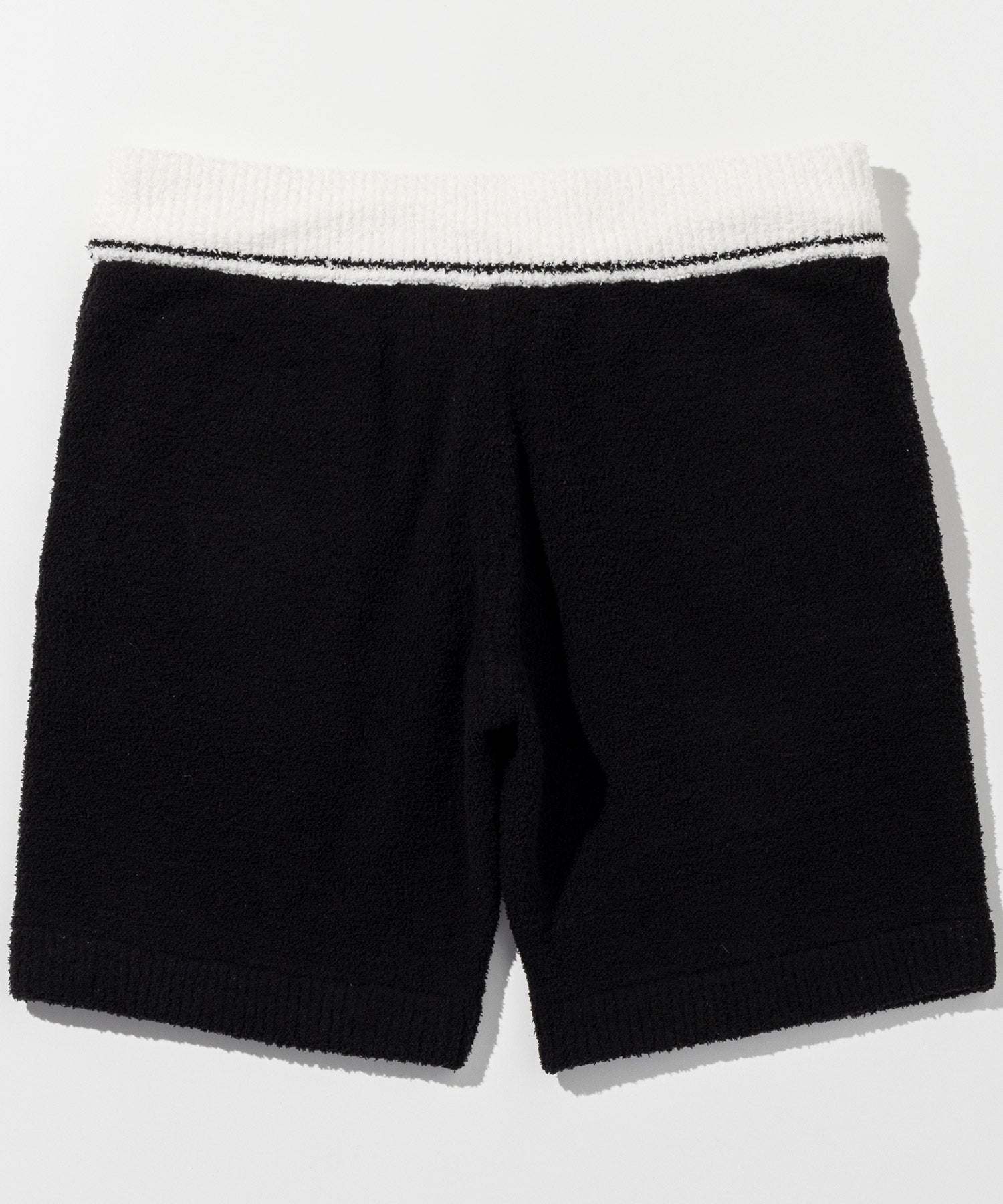 ウノ ピゥ ウノ ウグァーレ トレ リラックス 1PIU1UGUALE3 RELAX バイカラー ニットショーツ(保温性/伸縮性) (ブラック) ブラック