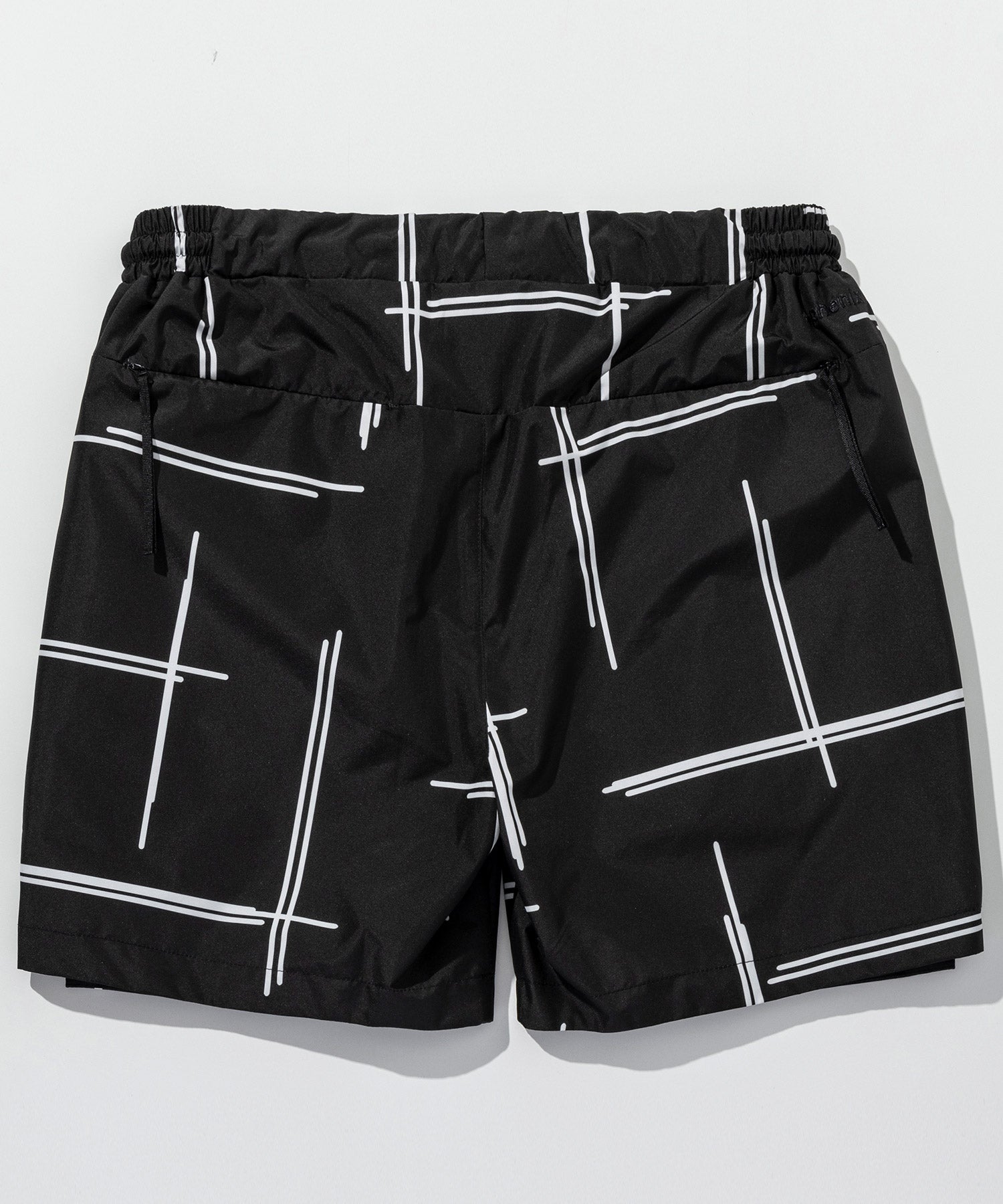 ウノ ピゥ ウノ ウグァーレ トレ リラックス 1PIU1UGUALE3 RELAX ショートパンツ by GORE-TEX LABS / ゴアテックス (black×white) black×white