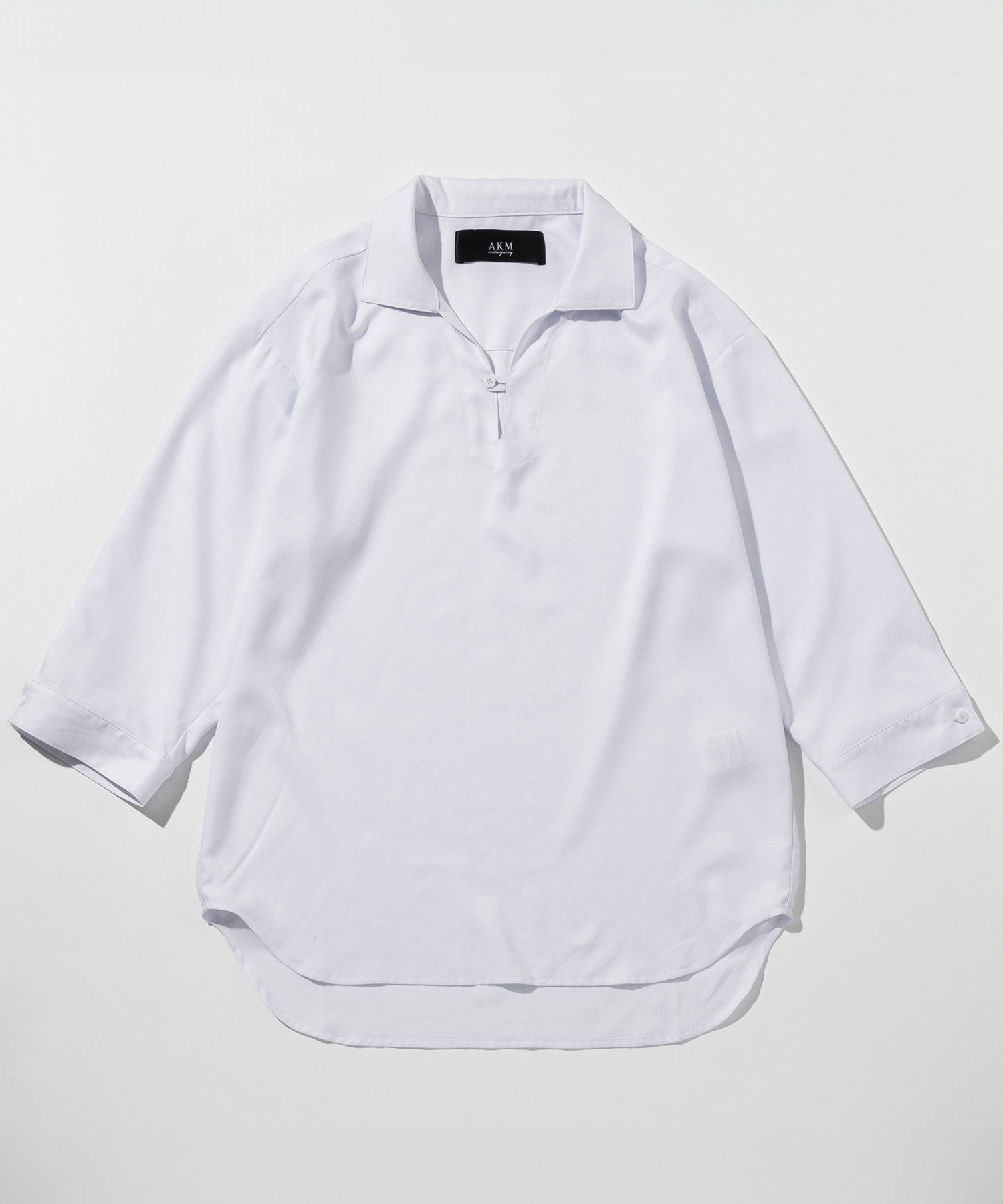 エイケイエムコンテンポラリー AKM Contemporary スキッパープルオーバーシャツ 半袖シャツ (オフホワイト) オフホワイト