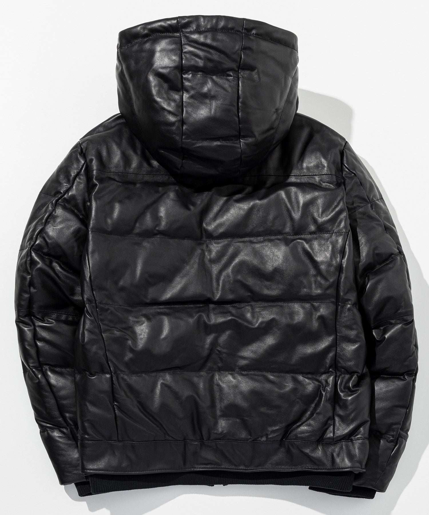 エイケイエムコンテンポラリー AKM Contemporary キルティング レザーレイヤード ダウンジャケット(保温性/防風性) (ブラック) ブラック