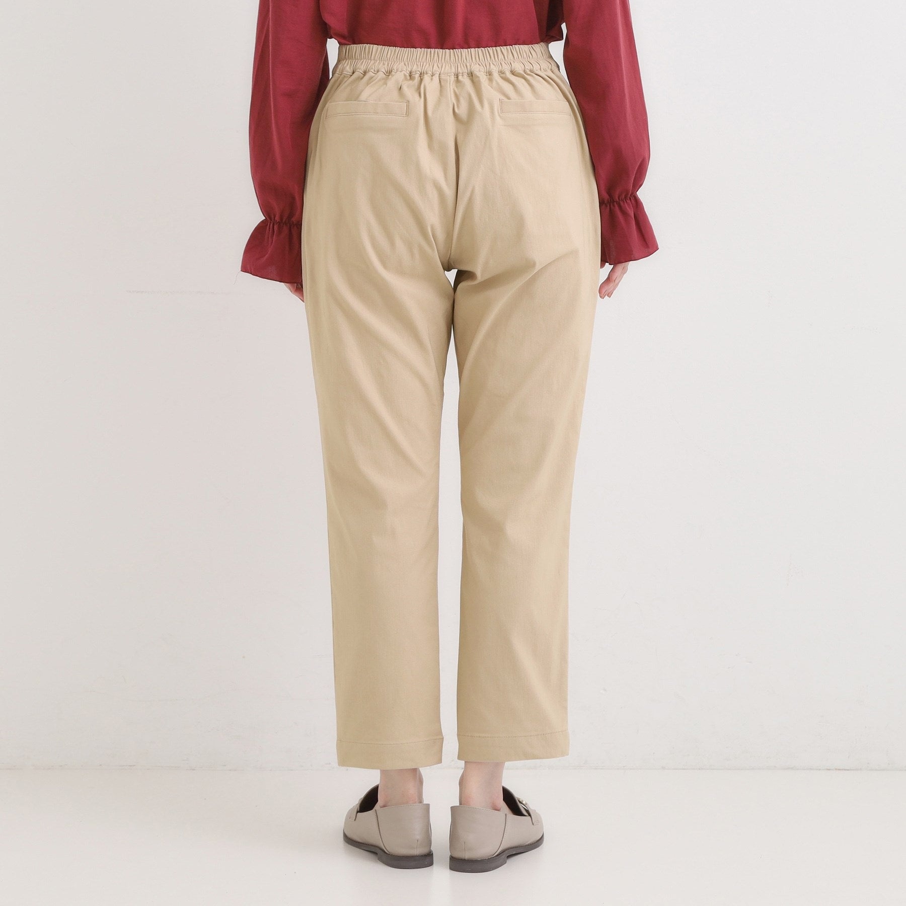 シューラルー SHOO・LA・RUE あったかハイパー裏起毛テーパード (チャコールグレー(014)) チャコールグレー(014)