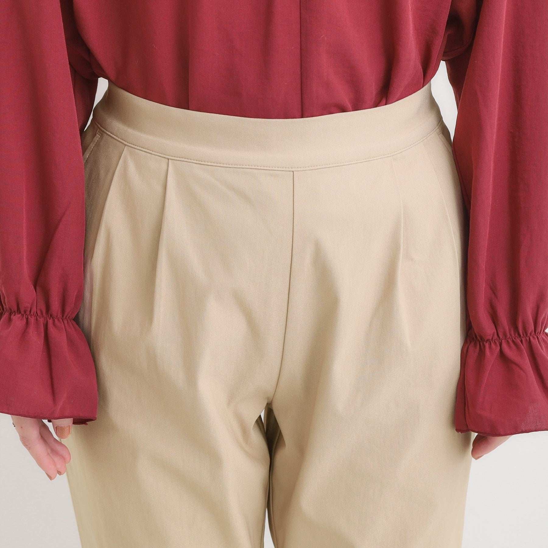 シューラルー SHOO・LA・RUE あったかハイパー裏起毛テーパード (チャコールグレー(014)) チャコールグレー(014)