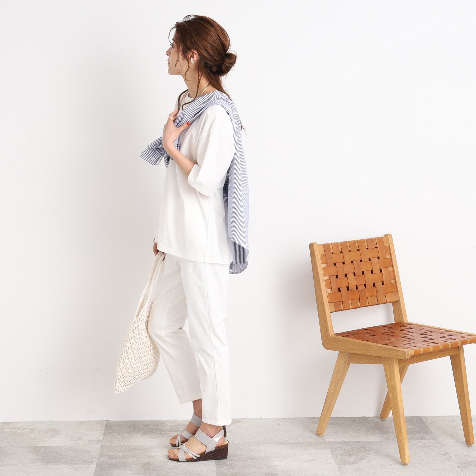 シューラルー SHOO・LA・RUE 一本は揃えておきたい【UV/接触冷感】ひんやりスキニーパンツ