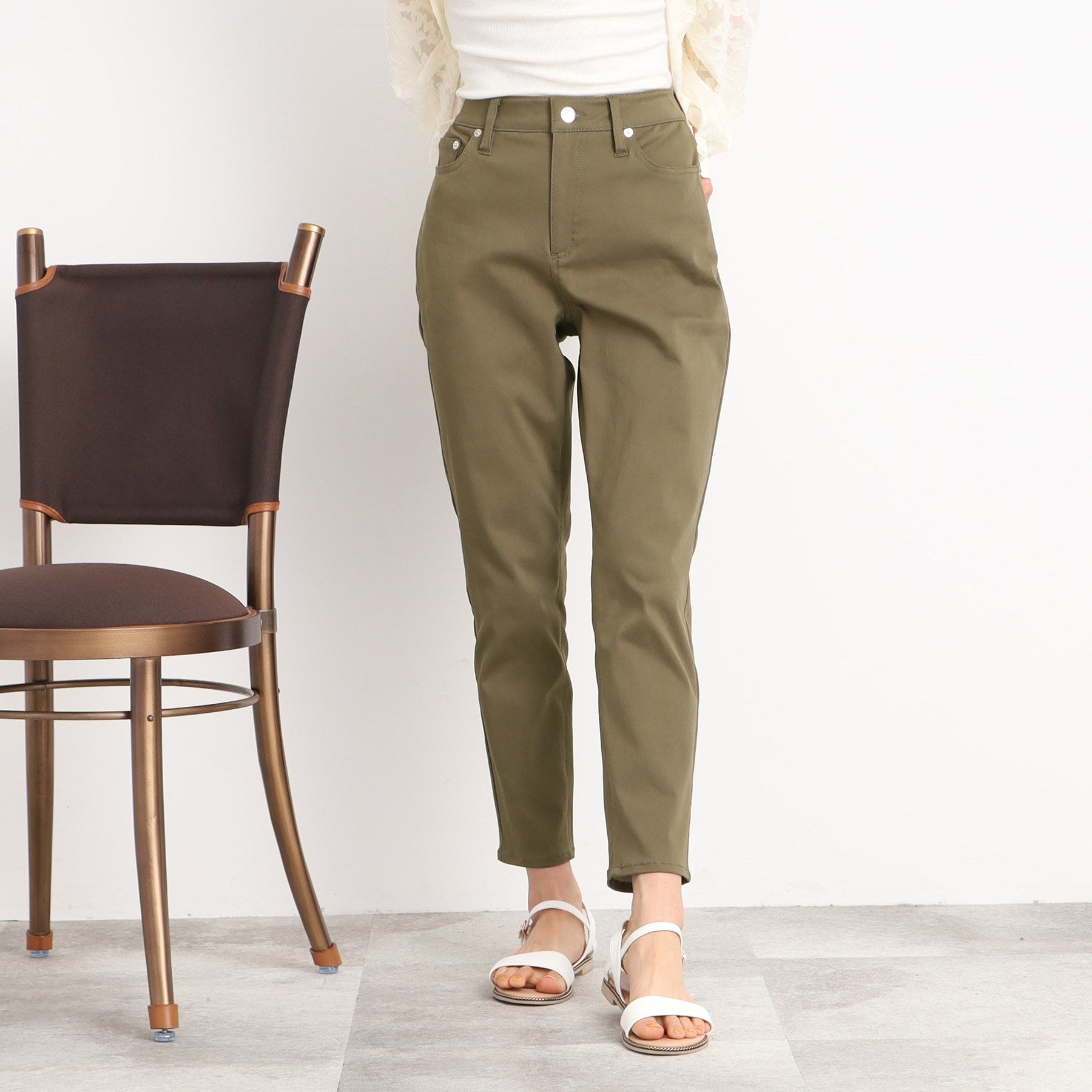 シューラルー SHOO・LA・RUE 一本は揃えておきたい【UV/接触冷感】ひんやりスキニーパンツ