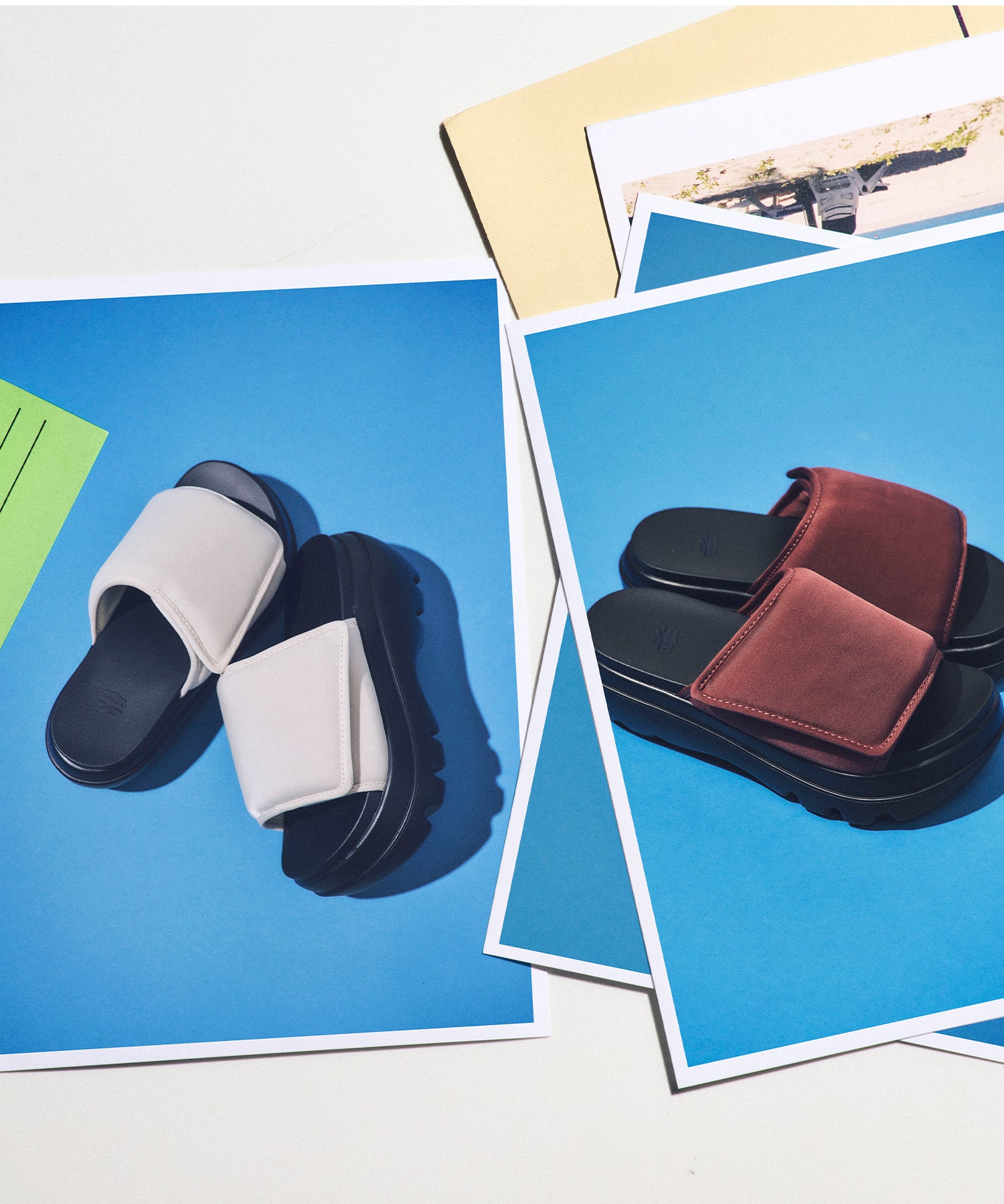 シャカ SHAKA PUFFY SLIDE CHUNKY (Linen 01P) Linen 01P