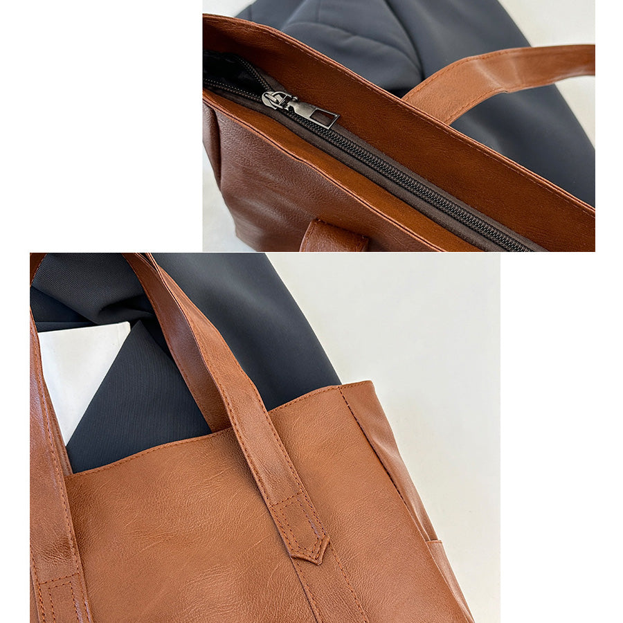 購物GO shoppinggo 托特包 女士 肩背 手提包 手提袋 包包 拉鍊款 大容量 通勤 包