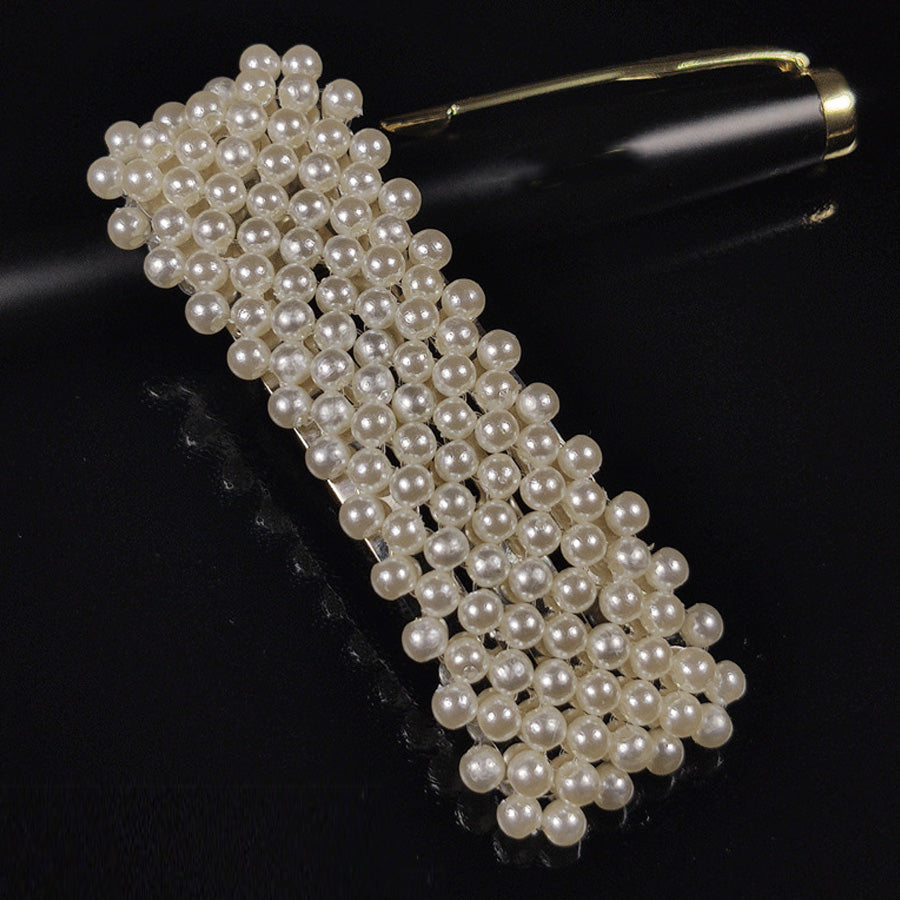 購物GO shoppinggo 髮夾 髮釘 髮夾 髮飾 髮束 髮飾品 白色 珍珠風