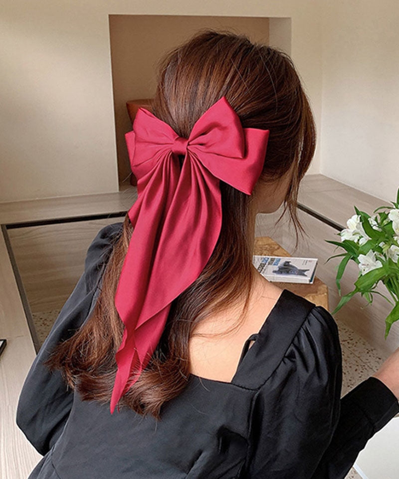 ショッピングゴー shoppinggo リボンヘアアクセサリー 大きめ 髪飾り 大きい おしゃれ キッズ 大人 オシャレ 卒業式 デート 結婚式 旅行