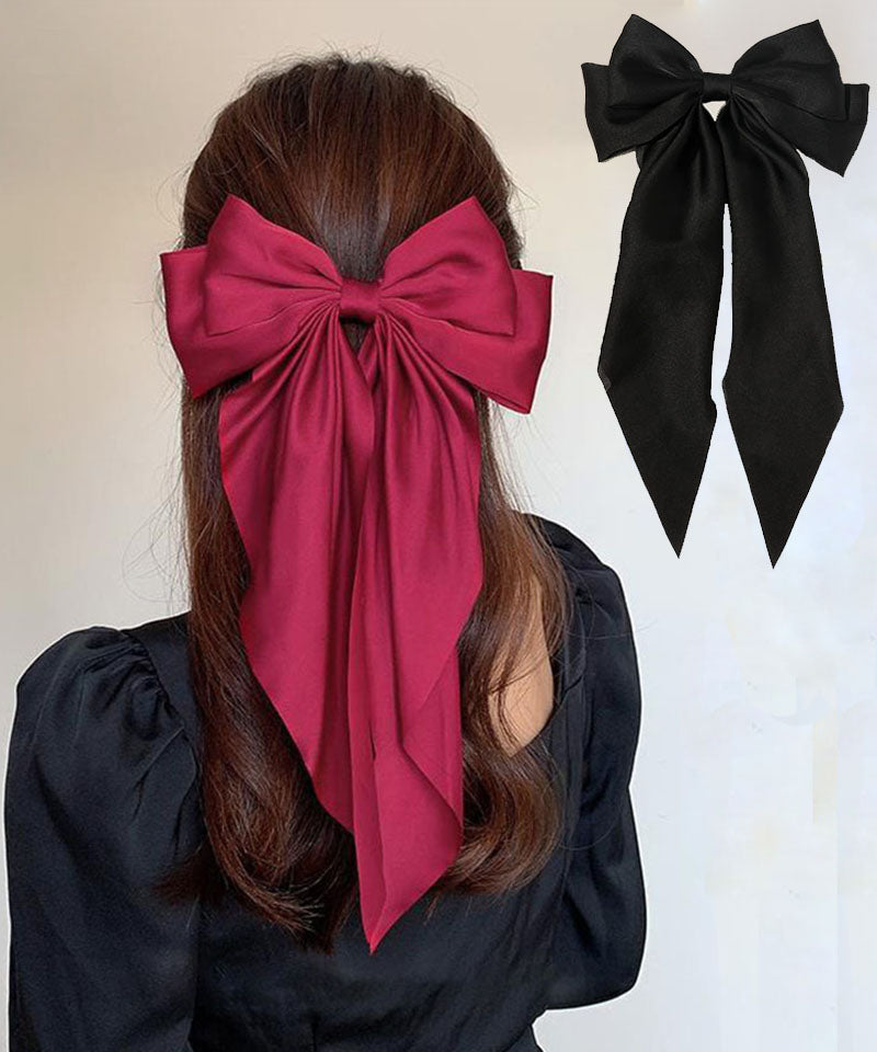 ショッピングゴー shoppinggo リボンヘアアクセサリー 大きめ 髪飾り 大きい おしゃれ キッズ 大人 オシャレ 卒業式 デート 結婚式 旅行