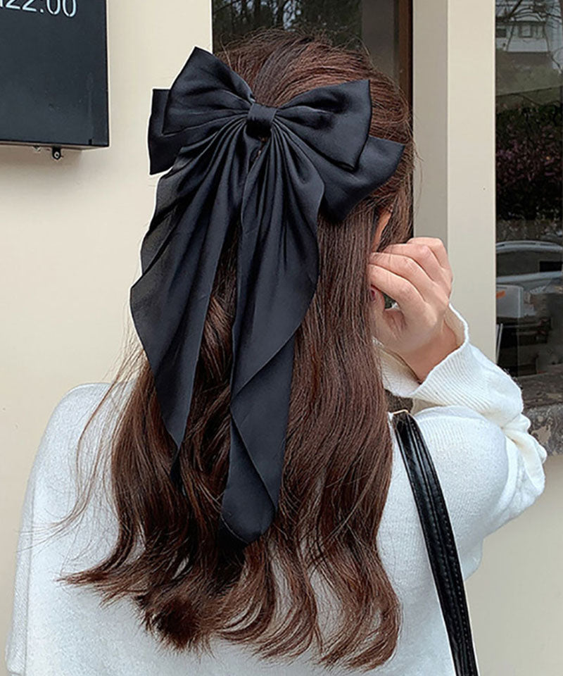 ショッピングゴー shoppinggo リボンヘアアクセサリー 大きめ 髪飾り 大きい おしゃれ キッズ 大人 オシャレ 卒業式 デート 結婚式 旅行