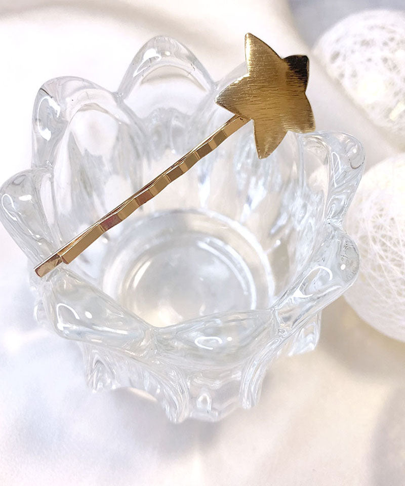 ショッピングゴー shoppinggo ヘアピン1本 星 前髪 ヘアアクセサリー定番 髪留め かわいい オフィススタイル デイリー プレゼント