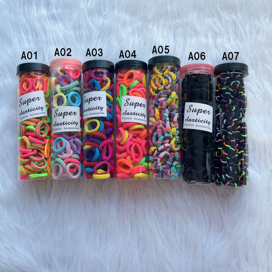 ショッピングゴー shoppinggo 不纏繞橡皮筋 小套裝 髮圈 嬰兒橡皮筋 不纏繞橡皮筋 簡約 KIDS 兒童 不痛 可愛 日常 普通使用 日用