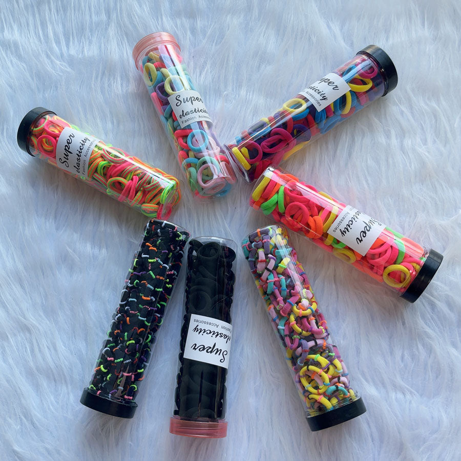 ショッピングゴー shoppinggo 不纏繞橡皮筋 小套裝 髮圈 嬰兒橡皮筋 不纏繞橡皮筋 簡約 KIDS 兒童 不痛 可愛 日常 普通使用 日用