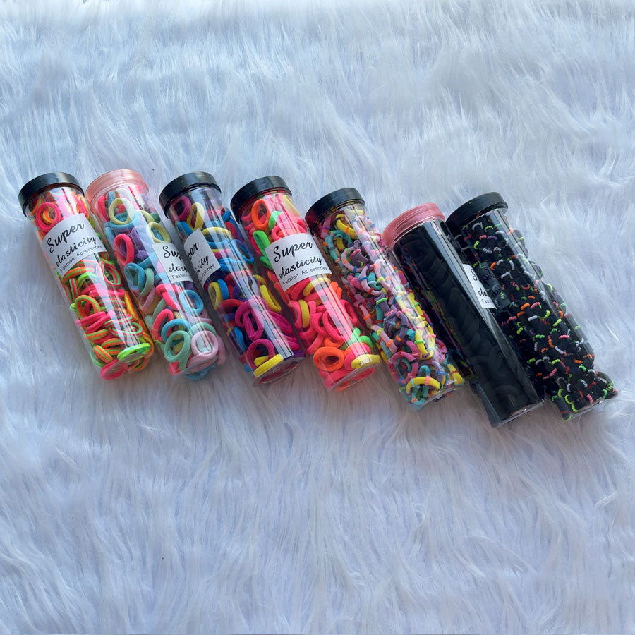 ショッピングゴー shoppinggo 不纏繞橡皮筋 小套裝 髮圈 嬰兒橡皮筋 不纏繞橡皮筋 簡約 KIDS 兒童 不痛 可愛 日常 普通使用 日用