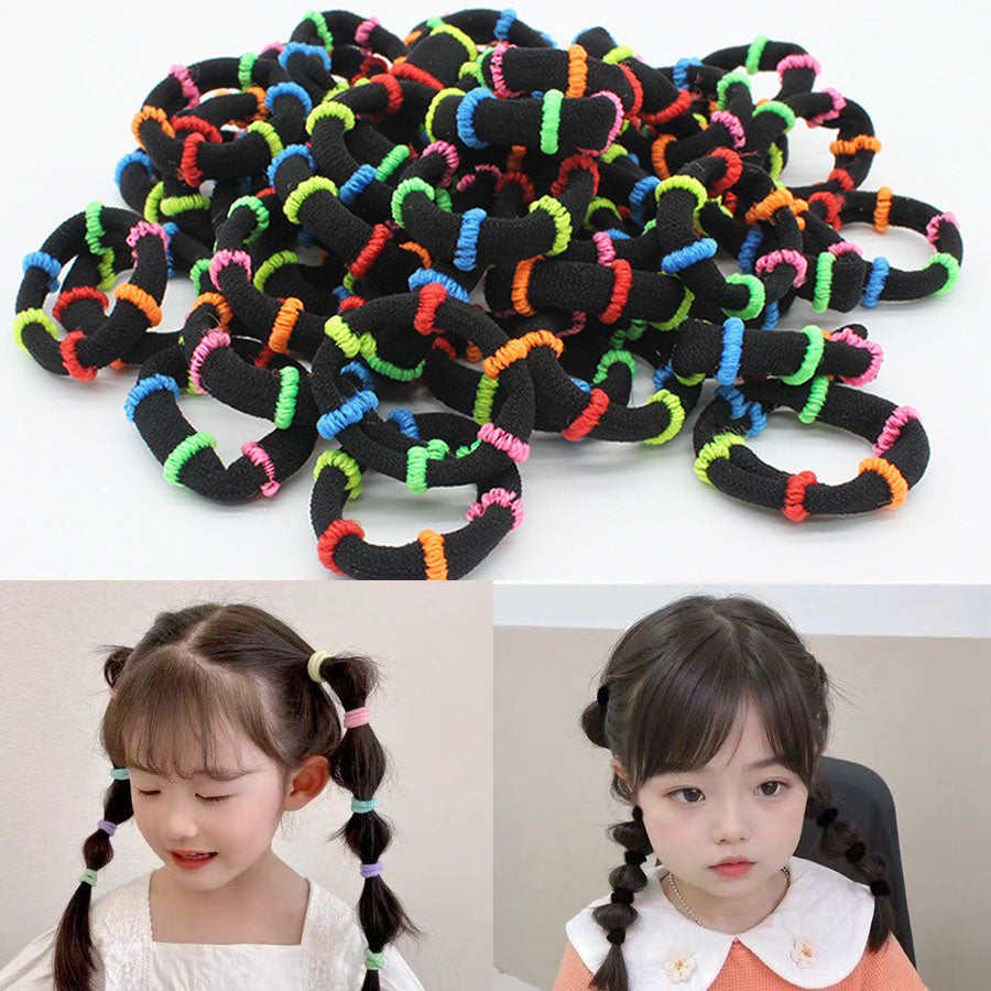 ショッピングゴー shoppinggo 不纏繞橡皮筋 小套裝 髮圈 嬰兒橡皮筋 不纏繞橡皮筋 簡約 KIDS 兒童 不痛 可愛 日常 普通使用 日用