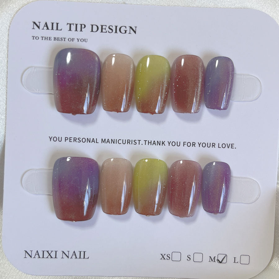 購物GO shoppinggo 指甲貼 短款 簡約 花朵 閃亮 甲片 美甲 藝術甲片 裝飾甲片 橢圓 婚禮 【不接受退貨商品】