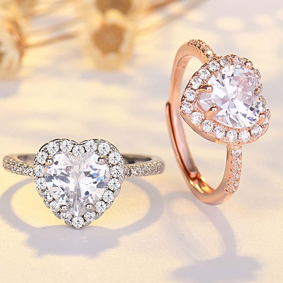 ショッピングゴー shoppinggo ハート指輪 オープン リング フリーサイズ シンプル シルバー 入学式 卒業式 フォーマル カジュアル 結婚式 パーティ (ゴールド) ゴールド