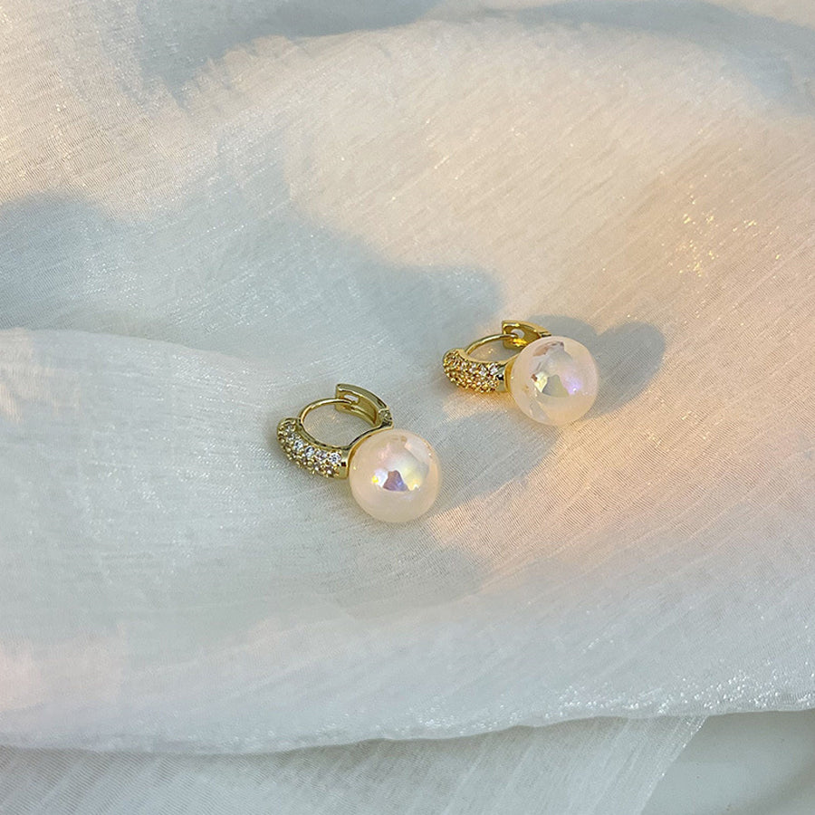 ショッピングゴー shoppinggo ピアス リングピアス パールピアス レディース 人気アクセサリー上品 ゴールド (ゴールド) ゴールド