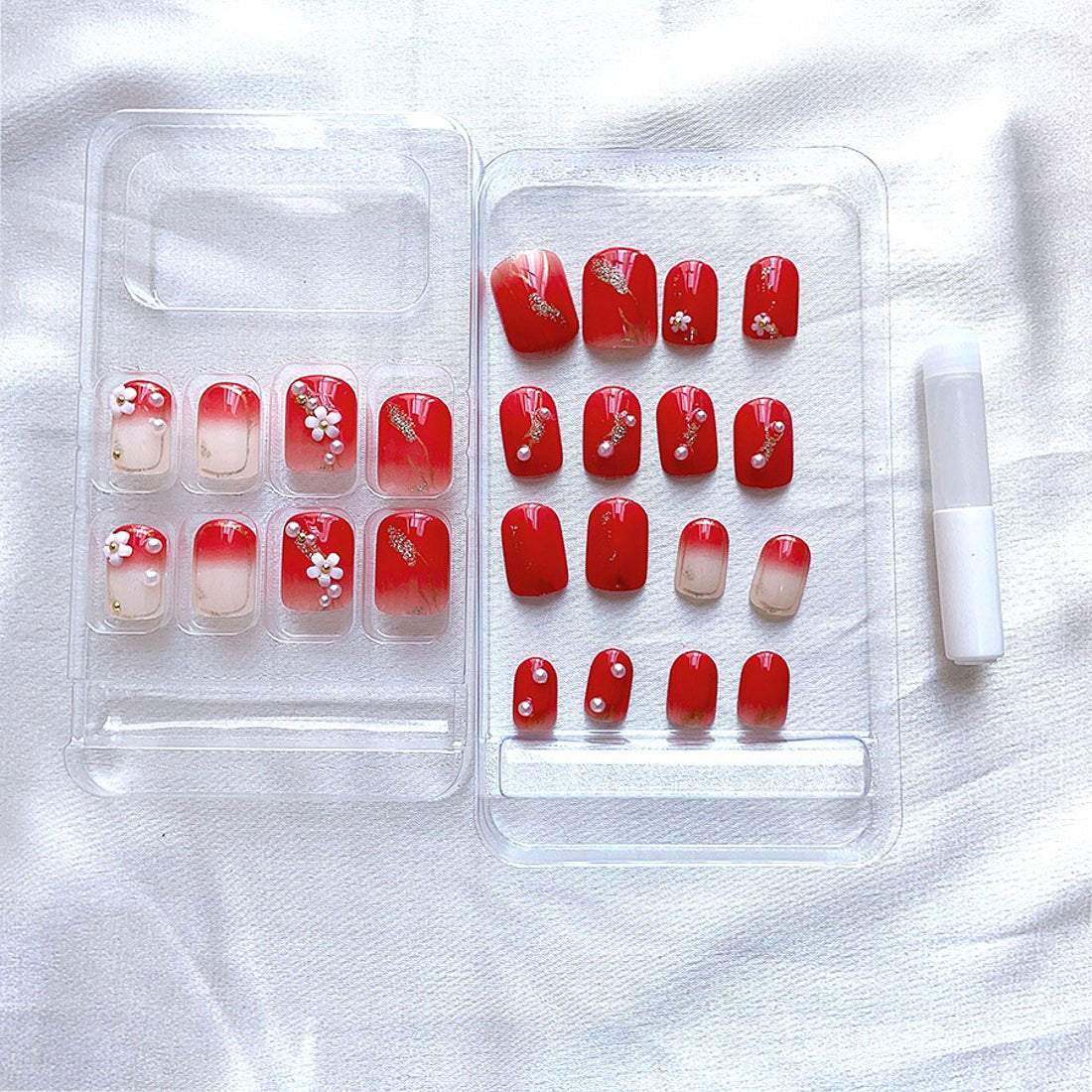 ショッピングゴー shoppinggo ネイルチップ ショート シンプル ブライダル アートチップ ピンク つけ爪 ネイルアート デコチップ オーバル【返品不可商品】 (Z353) Z353