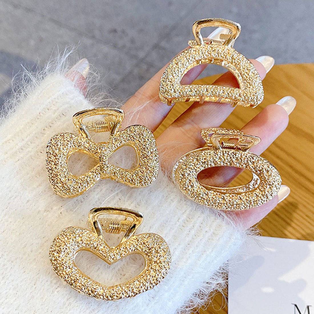 ショッピングゴー shoppinggo ヘアクリップ バンスクリップ シンプル レディース ヘアアクセサリー 髪飾り ミニサイズ 髪留め (四角) 四角