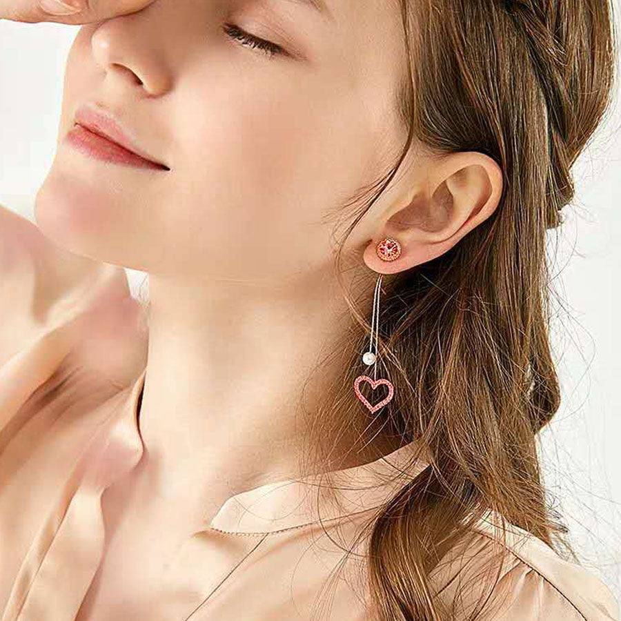 購物Go Shoppinggo珍珠耳環明星女士搖晃配飾可愛的閃光