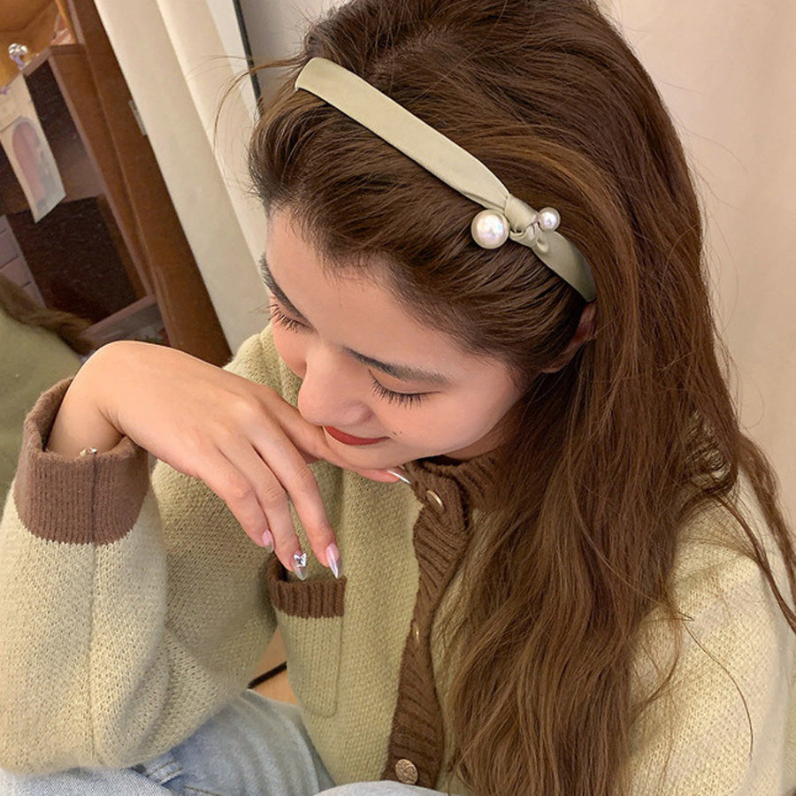 Shopping Go Shoppinggo Headband Pearl Adult Hairband Head Accessory Chic Thick Hair Accessory Wedding After Party Wedding Stone