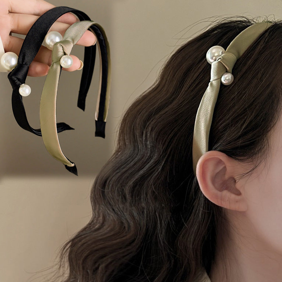 Shopping Go Shoppinggo Headband Pearl Adult Hairband Head Accessory Chic Thick Hair Accessory Wedding After Party Wedding Stone