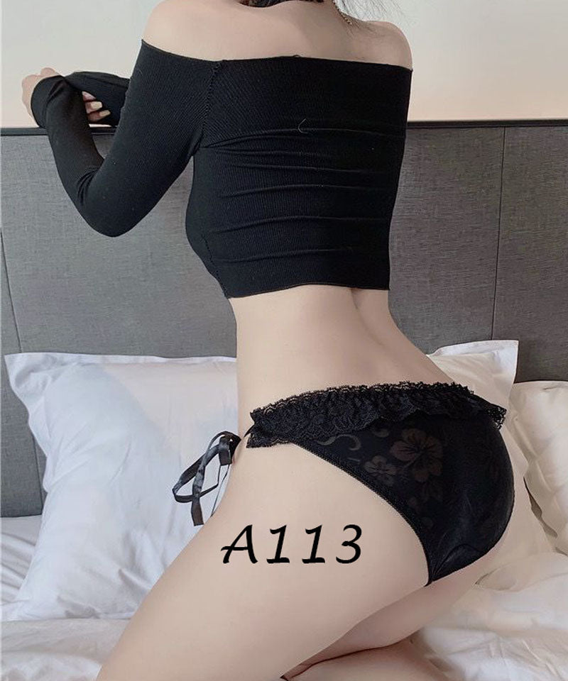 ショッピングゴー shoppinggo レースショーツ セクシー ショーツ単品 薄型 総レース 透け感 下着 ランジェリー シースルー ふんどしパンツ【返品不可商品】