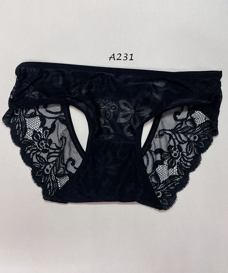 ショッピングゴー shoppinggo レースショーツ セクシー ショーツ単品 薄型 総レース 透け感 下着 ランジェリー シースルー ふんどしパンツ【返品不可商品】