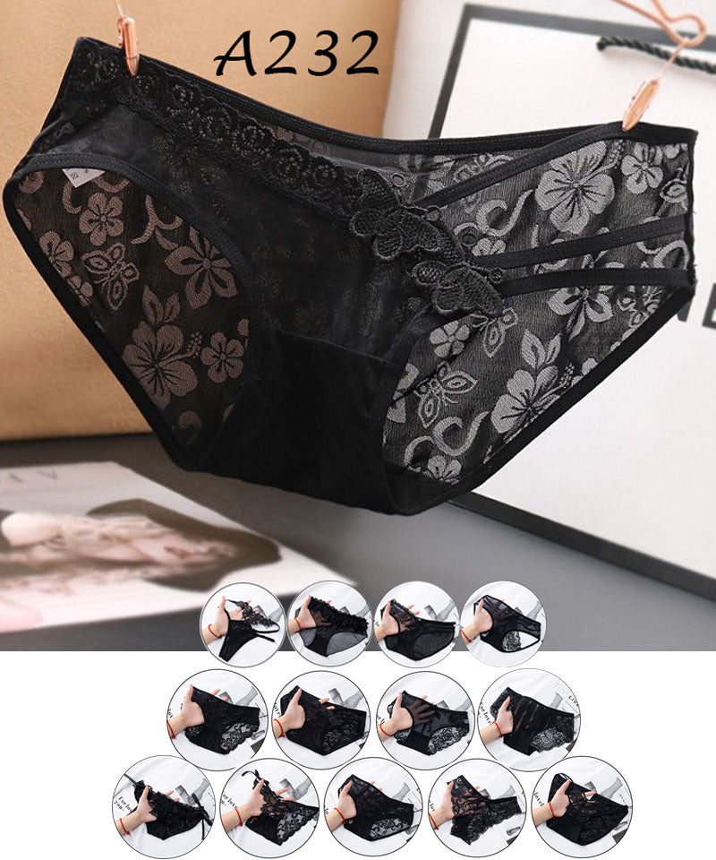 ショッピングゴー shoppinggo レースショーツ セクシー ショーツ単品 薄型 総レース 透け感 下着 ランジェリー シースルー ふんどしパンツ【返品不可商品】