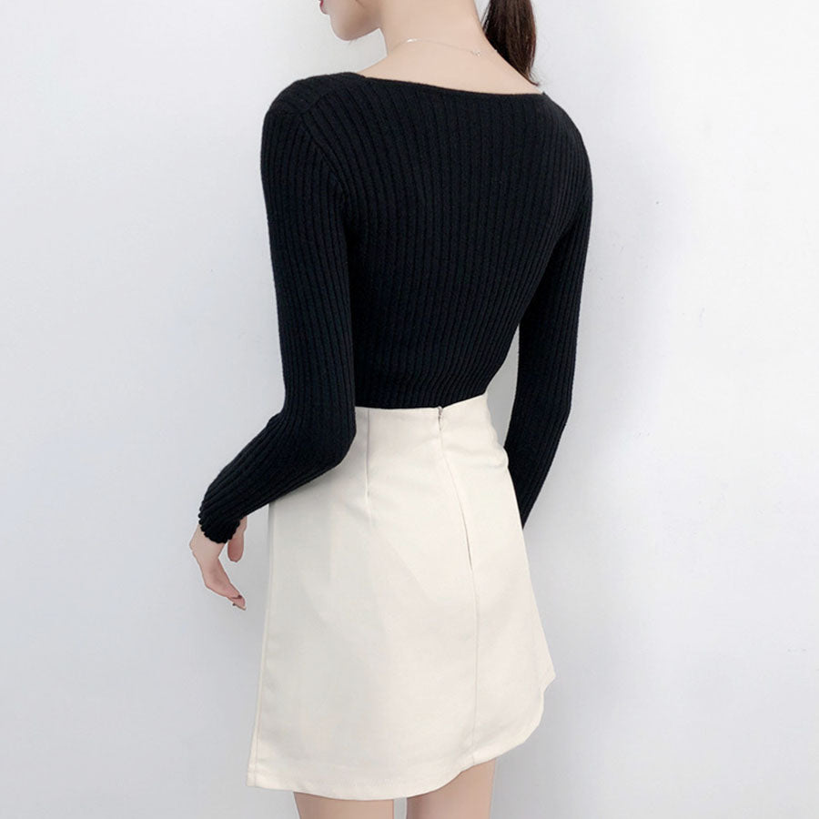 ショッピングゴー shoppinggo ニットセーター レディース 長袖 Vネックオフィスカジュアル ベーシックニットトップス 無地 ブニット トップス プルオーバー