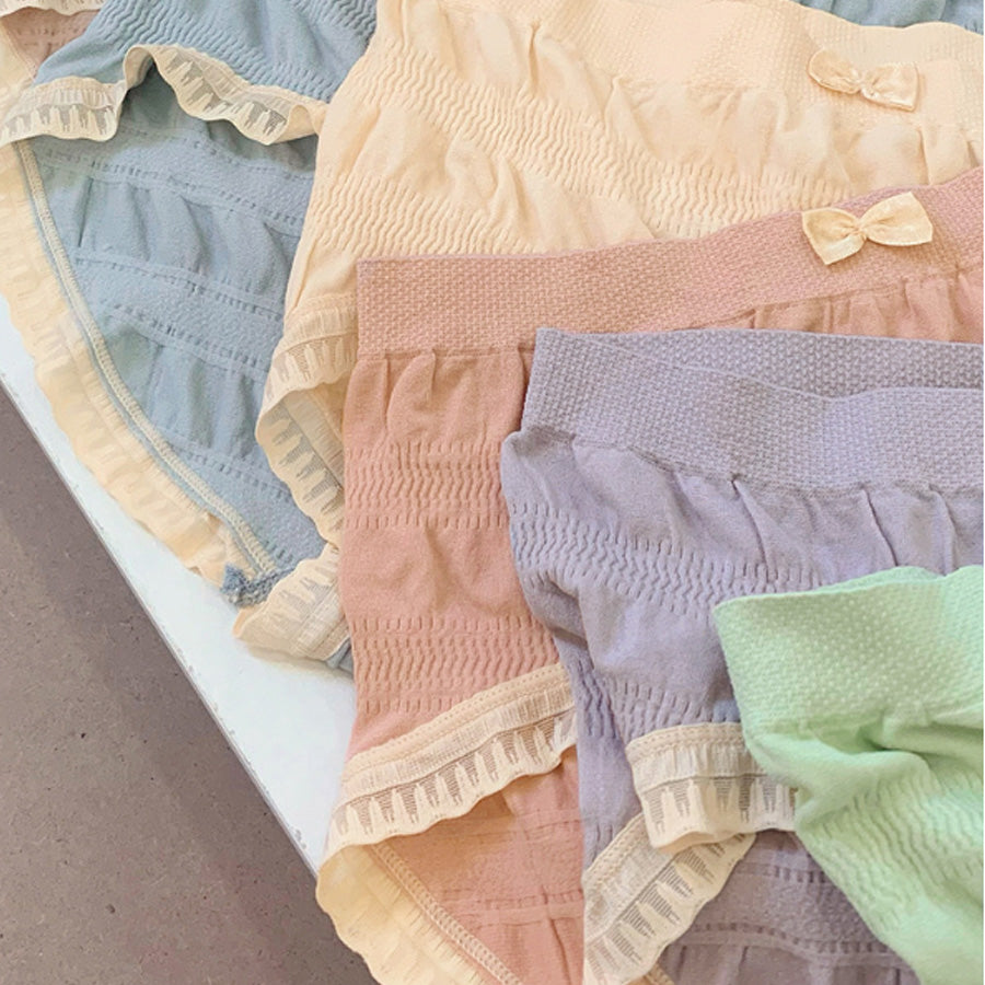 ショッピングゴー shoppinggo プレーンショーツ ショーツ かわいい ハイウエスト 無地 下着 女性 スダンダードショーツ 伸縮性 フィット感 大きい リラックス 肌着 【返品不可商品】