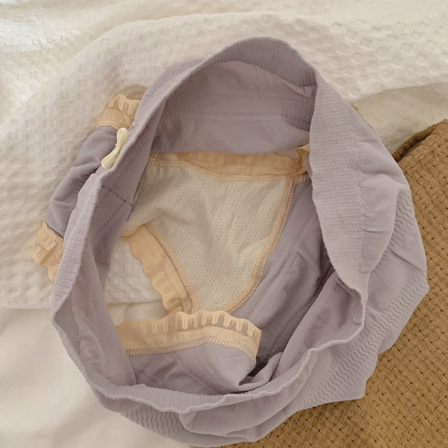 ショッピングゴー shoppinggo プレーンショーツ ショーツ かわいい ハイウエスト 無地 下着 女性 スダンダードショーツ 伸縮性 フィット感 大きい リラックス 肌着 【返品不可商品】