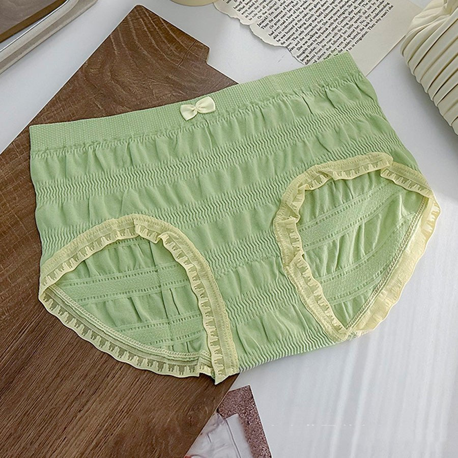 ショッピングゴー shoppinggo プレーンショーツ ショーツ かわいい ハイウエスト 無地 下着 女性 スダンダードショーツ 伸縮性 フィット感 大きい リラックス 肌着 【返品不可商品】