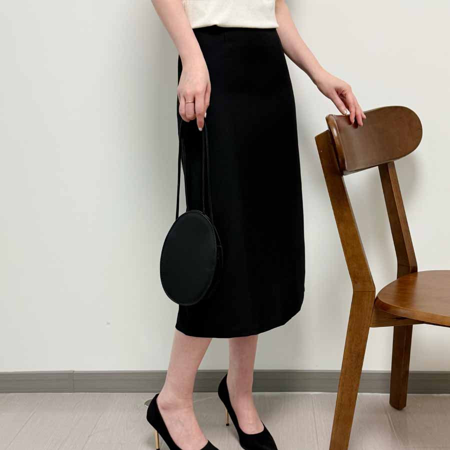 ショッピングゴー shoppinggo スーツスカート タイトスカート ペンシルスカート裏地付き ミディアム 膝丈 ファスナー アシンメトリーオフィス 通勤 ビジネス OL 事務服 仕事 フォーマル 無地 (グレー) グレー