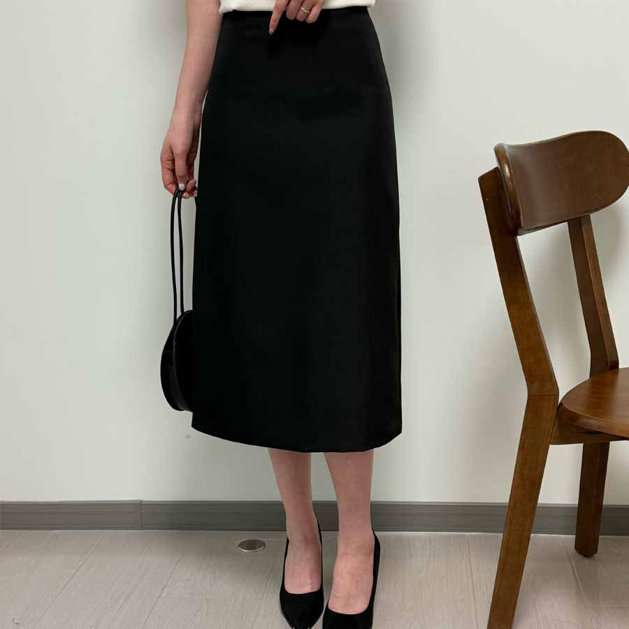 ショッピングゴー shoppinggo スーツスカート タイトスカート ペンシルスカート裏地付き ミディアム 膝丈 ファスナー アシンメトリーオフィス 通勤 ビジネス OL 事務服 仕事 フォーマル 無地 (グレー) グレー