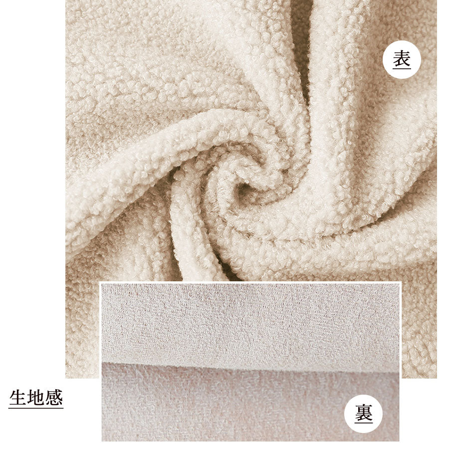 Shoppinggo shoppinggo Boa shorts, fleece lining, bottoms, elastic waist, loose winter pants, fluffy, cute, warm